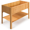 Wooden Elevated Planter Box Shelf Suitable for Garden Use