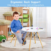 Kids Modern Dining Table Set with 2 Armless Chairs