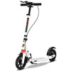 Folding Adjustable Aluminum 2 Wheel Adult Kick Scooter-White