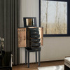 Standing Jewelry Armoire Chest Storage Cabinet with Mirror