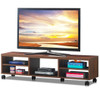 TV Stand Unit Media Center Console Shelf Cabinet-Brown