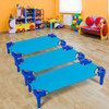 Pack of 6 Stackable Daycare Standard Rest Cots-Light Blue