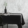 10 Pieces 60 x 102 Inch Rectangle Polyester Tablecloth-Black