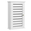 Wall Mount Medicine Cabinet Multifunction Storage Organizer-White