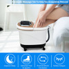 Portable All-In-One Heated Foot Bubble Spa Bath Motorized Massager-Coffee