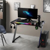 Z-Shaped RGB LED Lights USB Handle Rack Gaming Computer Desk