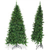 Prelit Artificial Half Christmas Tree with 8 Flash Modes-6 ft