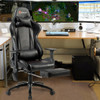 Ergonomic High Back PU Leather Massage Gaming Chair-Black