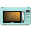 0.9 Cu.ft Retro Countertop Compact Microwave Oven-Green