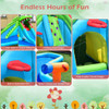 Crocodile Themed Inflatable Dual Slide Bounce House Without Blower