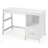 47.5 Inch Modern Home Computer Desk with 2 Storage Drawers-White