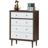 4 Drawer Dresser Wooden Chest Storage Freestanding Cabinet