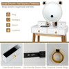 Vanity Table Touch Screen Dimming Mirror with Wireless Speakers
