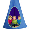 32" Kids Nest Swing Hanging Seat Hammock-Blue