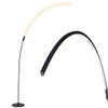 LED Arc Floor Lamp with 3 Brightness Levels-Black