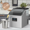 48 Lbs Stainless Self-Clean Ice Maker with LCD Display