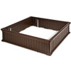 48 Inch Raised Garden Bed Planter for Flower Vegetables Patio-Brown