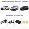 Inflatable Backseat Flocking Mattress Car SUV Travel with Pump