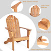 Wooden Outdoor Lounge Chair with Ergonomic Design for Yard and Garden-Natural