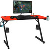 Computer Gaming Desk with Large Carbon Fiber Surface