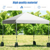 8'x8' Outdoor Pop up Canopy Tent  w/Roller Bag-White