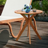 27 InchOutdoor Round Solid Wood Coffee Side Bistro Table