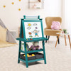 3 in 1 Double-Sided Storage Art Easel-Green