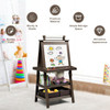 3 in 1 Double-Sided Storage Art Easel-Coffee