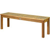 52 Inch Outdoor Acacia Wood Dining Bench Chair