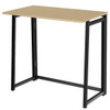 Foldable Home and Office Computer Desk-Nature and Black