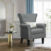 Modern Accent Tufted Upholstered Single Sofa-Gray