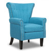Modern Accent Tufted Upholstered Single Sofa-Blue