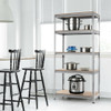 5-Tier Steel Shelving Unit Storage Shelves Heavy Duty Storage Rack-Silver