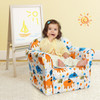 Kids Elephant Upholstered Sofa with Armrest