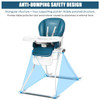 Space Saving Fold Baby High Chair-Navy