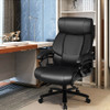 Big & Tall 400lb PU Leather Massage Office Chair-Black