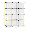 12 Cube Plastic Storage Organizer -White