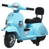 6V Kids Ride On Vespa Scooter Motorcycle for Toddler-Light Blue