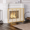 39"x31" Single Panel Fireplace Screen Spark Guard Fence