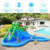 Inflatable Water Park Crocodile Bouncer Dual Slide Climbing Wall Without Blower