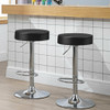 1 PC Round Bar Stool Adjustable Swivel Pub Chair-Black