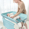Folding Baby Changing Table with Storage -Blue