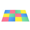 12 Pieces Kids Soft EVA Foam Interlocking Puzzle Play Mat for Exercise and Yoga-Color