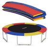 10FT Waterproof Safety Trampoline  Bounce Frame Spring Cover-Multicolor