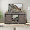 55 Inch TV Sliding Barn Door Entertainment Center