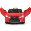 Kids Ride Lexus LC500 Licensed Remote Control Electric Vehicle-Red