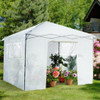 Greenhouse Outdoor Mini Walk-in Plant Portable Garden Greenhouse-White