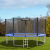8 Feet Replacement Safety Pad Bounce Frame Trampoline-Navy