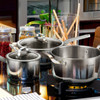 6 Piece Stainless Steel Cookware Set with Convenient Grip Handle