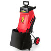 15Amp Electric Wood Chipper Garden Shredder with Wheel